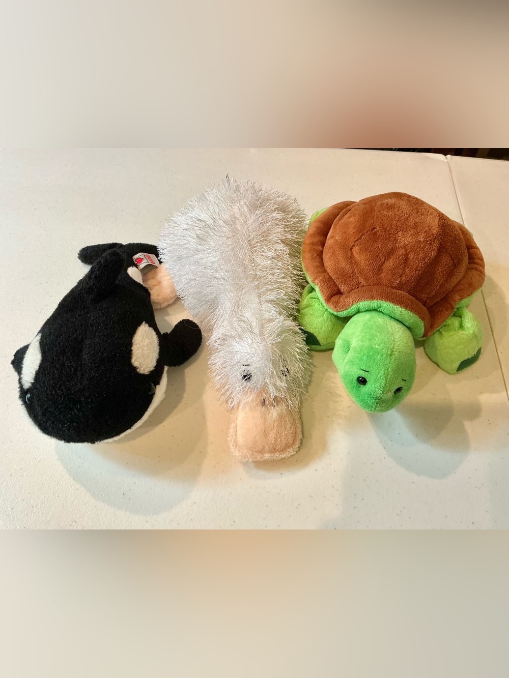 Set of 3 Ganz Webkinz Googles Duck, Orca Whale, and Green Turtle Brown Shell